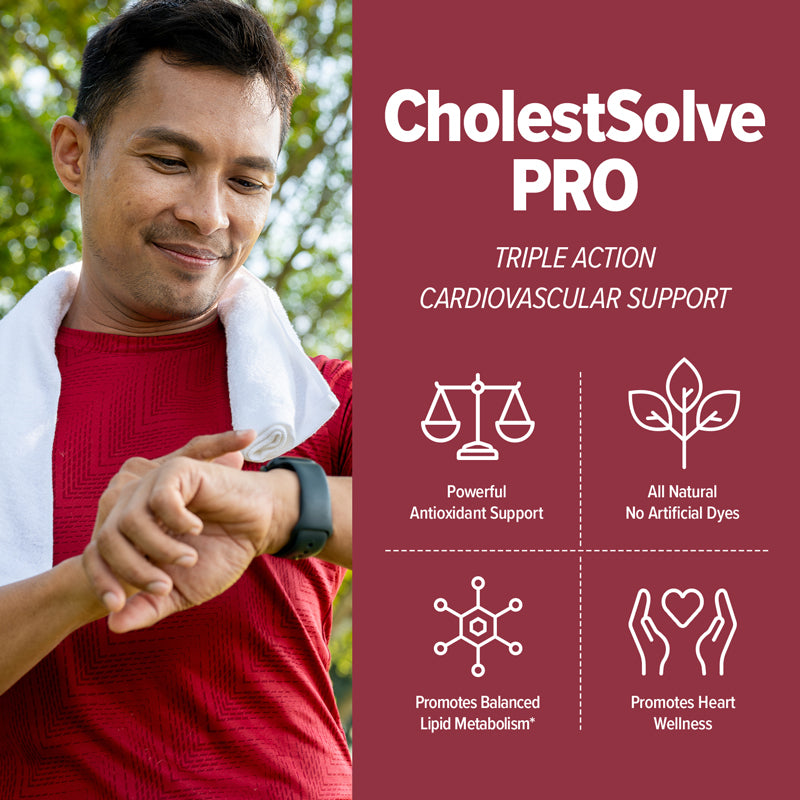 
                  
                    CHOLESTSolve PRO: Triple Extract Formula for Cholesterol Management
                  
                